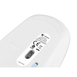 Mysz bezprzewodowa Natec Harrier 2 bluetooth 5.1 1600 DPI z cichym klikiem biało-niebieska