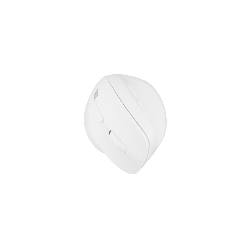 Mysz bezprzewodowa Natec Crake 2 Bluetooth 5.2 + 2.4GHz 2400DPI wertykalna biała
