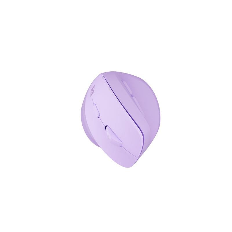 Mysz bezprzewodowa Natec Crake 2 Bluetooth 5.2 + 2.4GHz 2400DPI wertykalna pure lavender