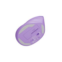 Mysz bezprzewodowa Natec Crake 2 Bluetooth 5.2 + 2.4GHz 2400DPI wertykalna pure lavender
