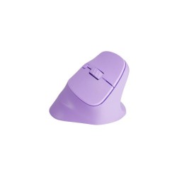 Mysz bezprzewodowa Natec Crake 2 Bluetooth 5.2 + 2.4GHz 2400DPI wertykalna pure lavender