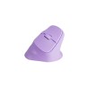 Mysz bezprzewodowa Natec Crake 2 Bluetooth 5.2 + 2.4GHz 2400DPI wertykalna pure lavender