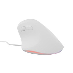 Mysz przewodowa Natec Crake 2 PRO 12800dpi wertykalna programowalna optyczna biała