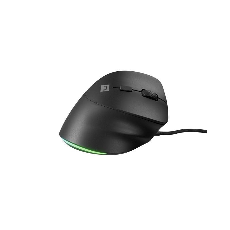 Mysz przewodowa Natec Crake 2 PRO 12800dpi wertykalna programowalna optyczna czarna