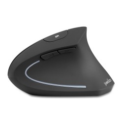 Mysz bezprzewodowa Perixx PERIMICE-713R optyczna wertykalna pionowa czarna akumulator indukcja