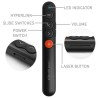 Wskaźnik Qoltec laserowy | Prezenter 4w1 | USB 3.0 | 2.4GHz | 100m
