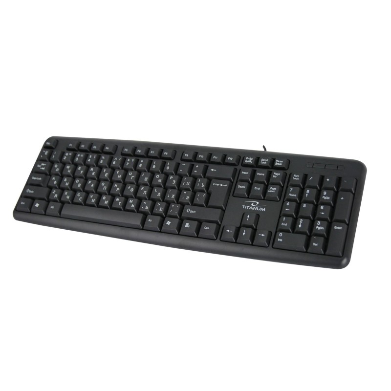 Klawiatura przewodowa Titanum TKR101 USB RUSSIAN czarna