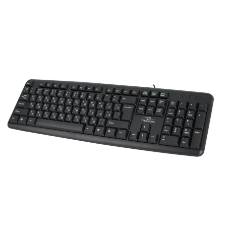 Klawiatura przewodowa Titanum TKR101 USB RUSSIAN czarna