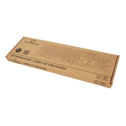Klawiatura przewodowa Titanum TKR101 USB RUSSIAN czarna