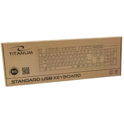 Klawiatura przewodowa Titanum TK101BG BULGARIAN USB czarna