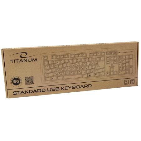 Klawiatura przewodowa Titanum TK101BG BULGARIAN USB czarna