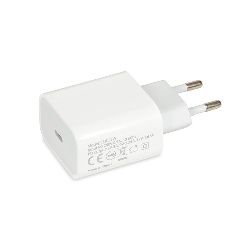Ładowarka sieciowa iBOX C-37 USB-C PD20W, kabel USB-C do Lightning