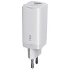 Ładowarka sieciowa GaN iBOX C-65 USB-C PD65W, kabel USB-C, White