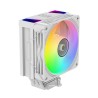 Chłodzenie CPU Rampage OCTAGONC70-WHITE LGA1700/AM5 LCD wentylator infinity 120mm ARGB biały PWM