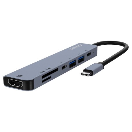 Hub USB-C SAVIO AK-82 7w1