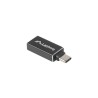 Adapter Lanberg USB type-C(F) - USB-A(F) 3.1 czarny