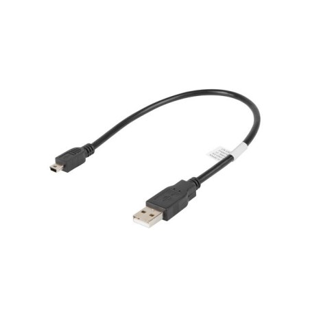 Kabel USB 2.0 Lanberg mini AM-BM5P(CANON) 0,3m czarny
