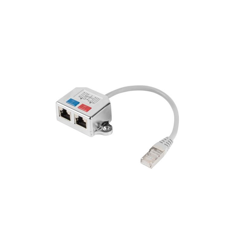 Kabel rozdzielacz LAN Lanberg RJ-45 na 2xRJ-45 FTP (2 urządzenia na 1 kablu)