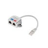 Kabel rozdzielacz LAN Lanberg RJ-45 na 2xRJ-45 FTP (2 urządzenia na 1 kablu)