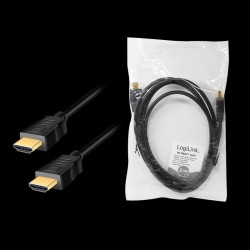 Kabel HDMI LogiLink CH0101 v2.0, CCS, czarny, 2m