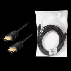 Kabel HDMI LogiLink CH0103 v2.0, CCS, czarny, 5m