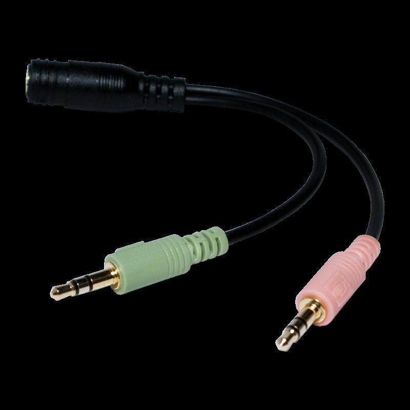 Adapter audio stereo LogiLink CA0020 3,5mm jack (F) 2x 3,5mm jack (M)