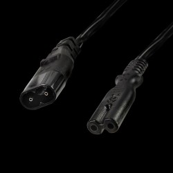 Przedłużacz kabla zasilającego LogiLink CP129 IEC C8 C7 czarny 2m