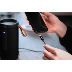 Kabel adapter Savio CL-187 USB-C do Mini Jack 3.5mm 1m
