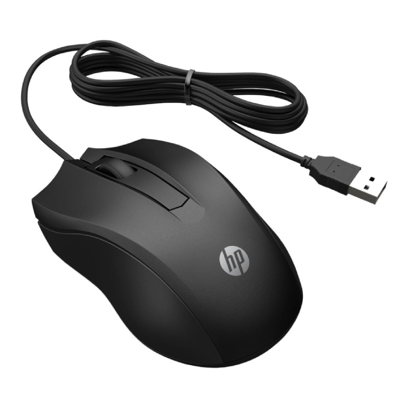Mysz przewodowa HP 105 BLK optyczna czarna