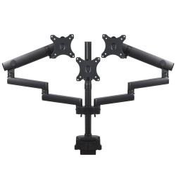 Uchwyt biurkowy na 3 monitory Maclean MC-811 17-27" 3x7kg vesa 75x75 oraz 100x100 2x USB 3.0