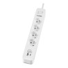 Listwa antyprzepięciowa Ever Protect 4PL 1A1C USB 1,5m biała