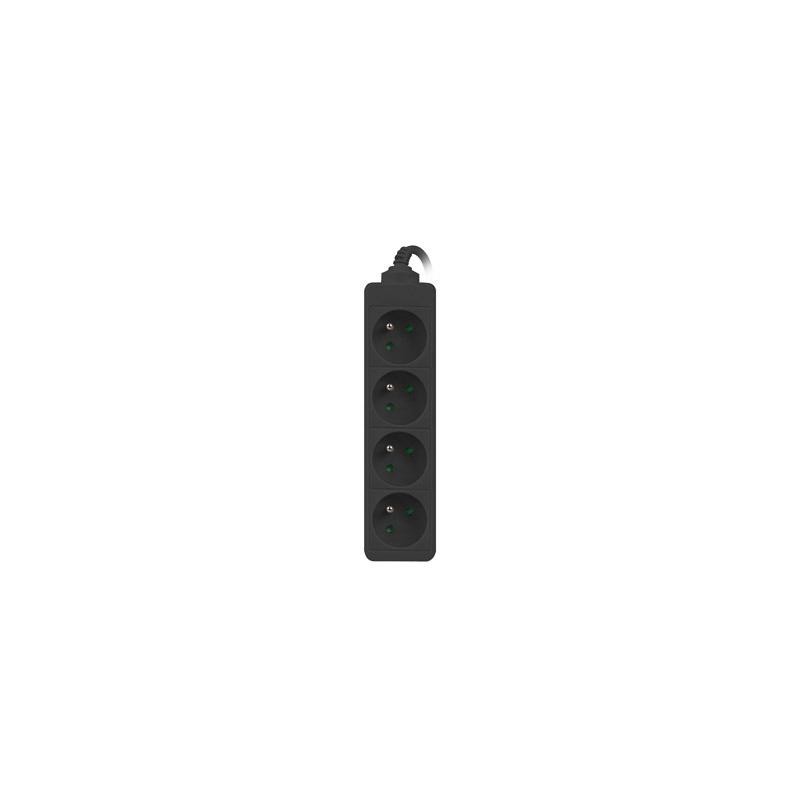 Listwa przedłużacz Lanberg 1m UPS czarna 4x 230V PL