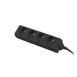 Listwa przedłużacz Lanberg 1m UPS czarna 4x 230V PL