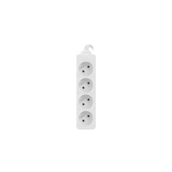Listwa przedłużacz Lanberg 1,5m biała 4x 230V PL, kabel wykonany z pełnej miedzi