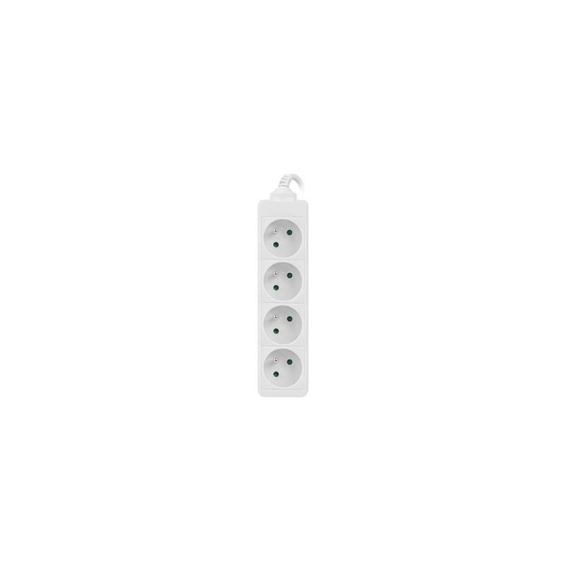 Listwa przedłużacz Lanberg 1,5m biała 4x 230V PL, kabel wykonany z pełnej miedzi