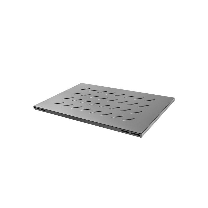 Półka do open rack 19" 800MM czarna Lanberg (1U/480.5X580mm udźwg do 120kg, montaż 4-punktowy)