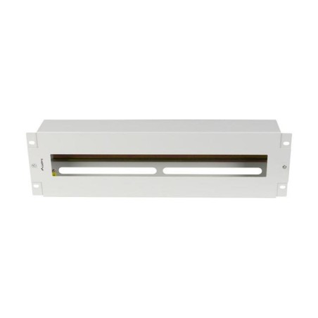 Panel dystrybucji napięć Lanberg 19" 3U z szyną DIN TS-35 szary
