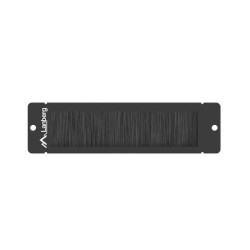 Panel szczotkowy Lanberg AK-1104-B do szafy 10" montowany w przepustach kablowych czarny