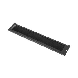 Panel szczotkowy Lanberg AK-1106-B do szafy 19" stojącej FF01 Z LCD montowany w przepustach kablowych czarny