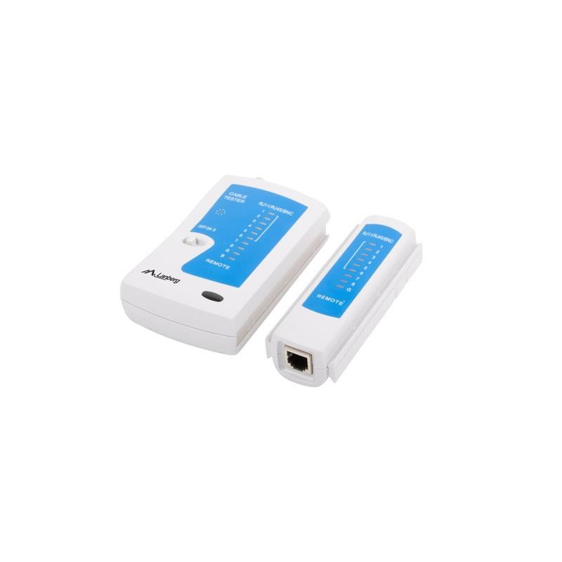 Tester kabli Lanberg NT-0401 RK-45, RJ-12, RJ-11 Coaxial