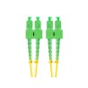 Patchcord światłowodowy Lanberg SM SC/APC-SC/APC DUPLEX 3.0mm LSZH G657A1 1m żółty