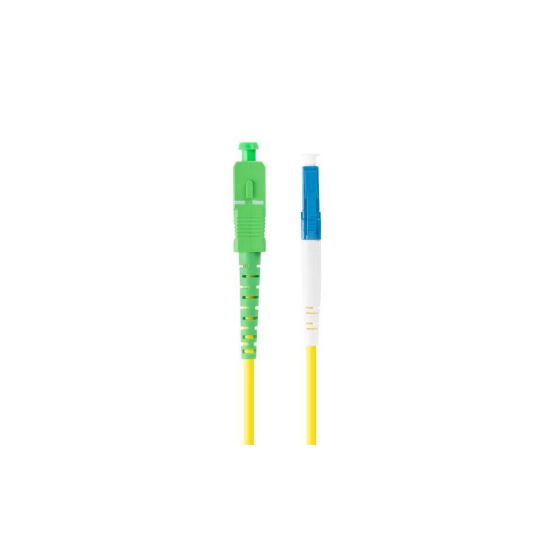 Patchcord światłowodowy Lanberg SM LC/UPC-SC/APC SIMPLEX 3.0MM LSZH G657A1 1m żółty