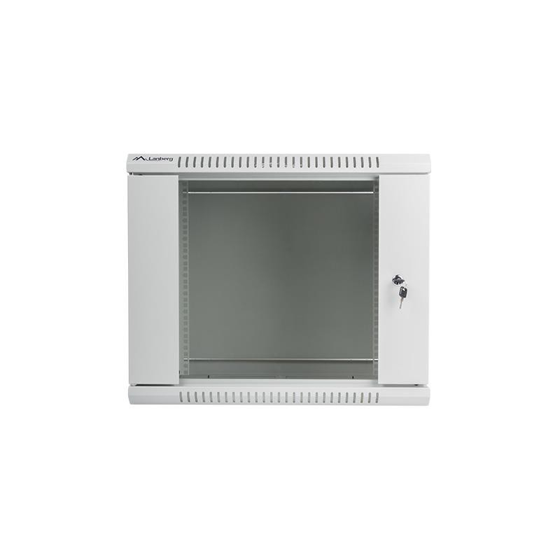Szafa instalacyjna Rack wisząca 19" 9U 600x450 szara Lanberg (flat pack)