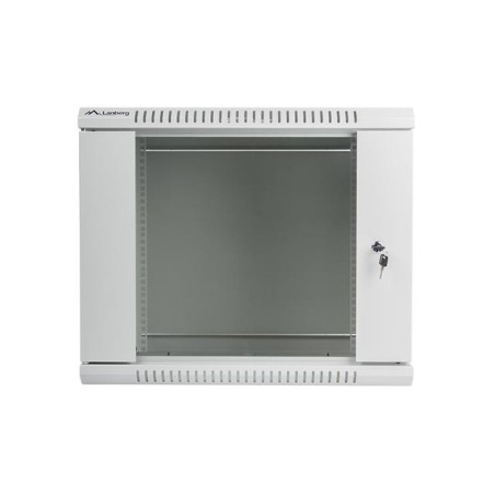 Szafa instalacyjna Rack wisząca 19" 9U 600x450 szara Lanberg (flat pack)