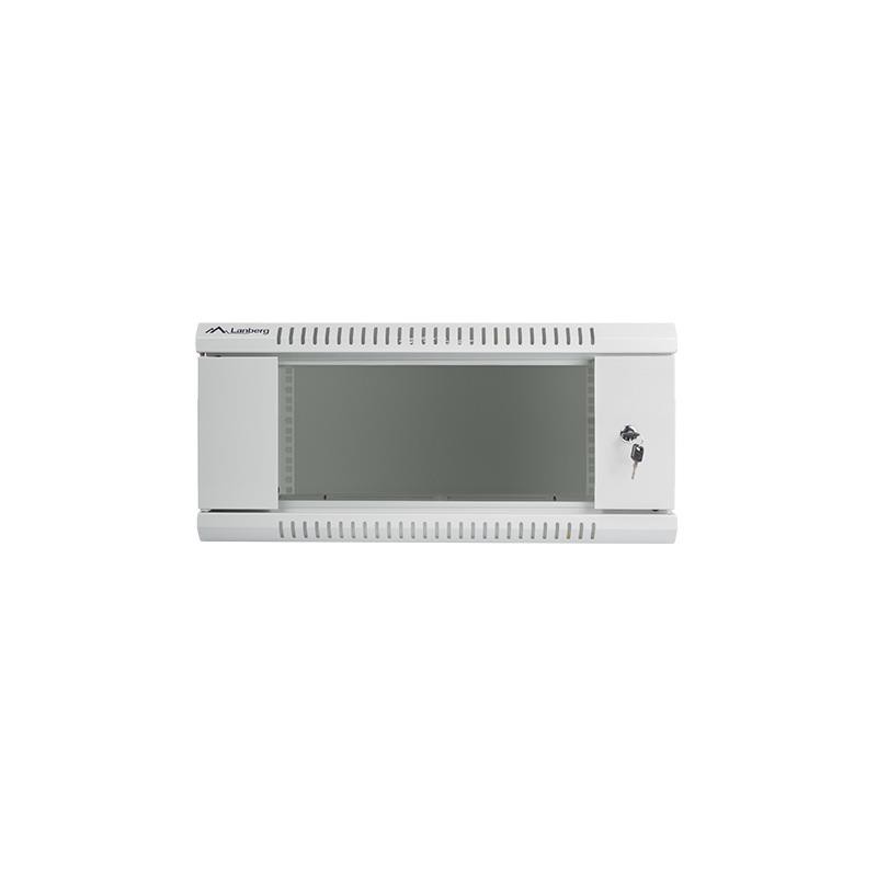 Szafa instalacyjna Rack wisząca 19" 4U 600x450 szara Lanberg (flat pack)