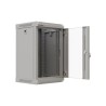 Szafa instalacyjna Rack Lanberg Wisząca 10" 9U 300x300 Drzwi Przeszklone (flat pack) Szara