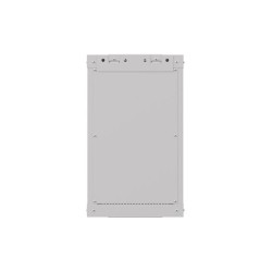 Szafa instalacyjna Rack Lanberg Wisząca 10" 9U 300x300 Drzwi Przeszklone (flat pack) Szara