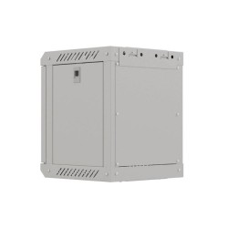 Szafa instalacyjna Rack Lanberg Wisząca 10" 6U 300x300 Drzwi przeszklone (flat pack) Szara