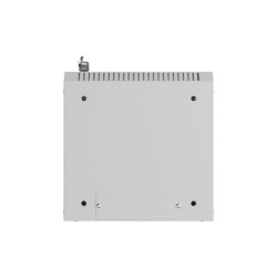 Szafa instalacyjna Rack Lanberg Wisząca 10" 6U 300x300 Drzwi przeszklone (flat pack) Szara