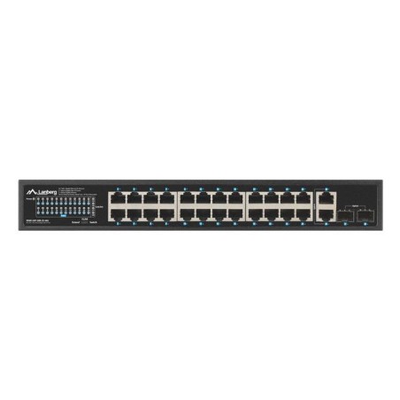 Switch niezarządzalny Lanberg 24x 1Gb PoE+/2x Gb 2x SFP Rack 19" Gigabit Ethernet 360W